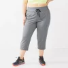 Plus Size Tek Gear® Weekend Straight-Leg Capris -Casual Wear Hub 5231581 Charcoal