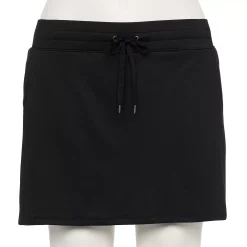 Plus Size Tek Gear® Weekend French Terry Skort -Casual Wear Hub 5231776 Black