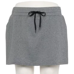 Plus Size Tek Gear® Weekend French Terry Skort -Casual Wear Hub 5231776 Charcoal