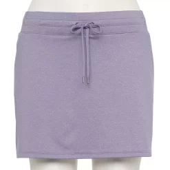 Plus Size Tek Gear® Weekend French Terry Skort -Casual Wear Hub 5231776 Grape Yard