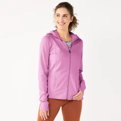 Women's Tek Gear® Essential Hooded Jacket -Casual Wear Hub 5232469 Luminous Pink