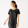 Women's Tek Gear® Core Crewneck Tee -Casual Wear Hub 5232488 Black
