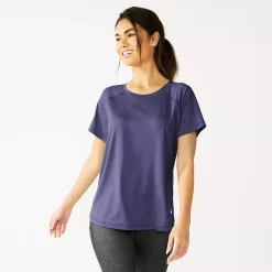 Women's Tek Gear® Core Crewneck Tee -Casual Wear Hub 5232488 Maxwell Purple