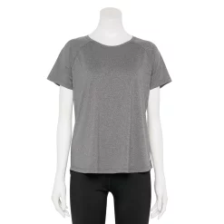 Women's Tek Gear® Core Crewneck Tee -Casual Wear Hub 5232488 Mineral Black Sd