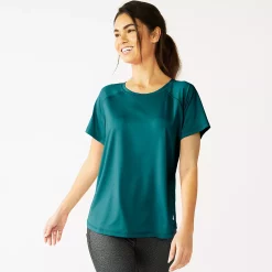 Women's Tek Gear® Core Crewneck Tee -Casual Wear Hub 5232488 Night Life Teal