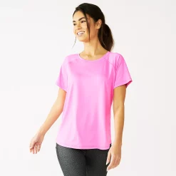 Women's Tek Gear® Core Crewneck Tee -Casual Wear Hub 5232488 Pink Trillion