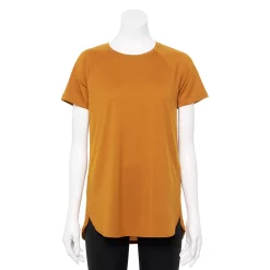 Women's Tek Gear® High Slit Tunic Tee -Casual Wear Hub 5232496 Brassy Gold