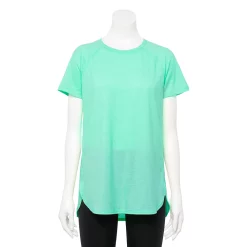 Women's Tek Gear® High Slit Tunic Tee -Casual Wear Hub 5232496 Shy Green