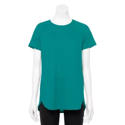 Women's Tek Gear® High Slit Tunic Tee -Casual Wear Hub 5232496 Spectacular Teal