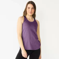 Women's Tek Gear® Racerback Tank -Casual Wear Hub 5232771 Grape Grenache