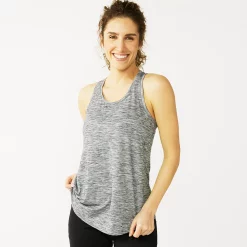 Women's Tek Gear® Racerback Tank -Casual Wear Hub 5232771 Gray