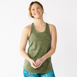 Women's Tek Gear® Racerback Tank -Casual Wear Hub 5232771 Pesto Olve