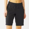 Women's Tek Gear® Essential Bermuda Shorts -Casual Wear Hub 5234540 Black