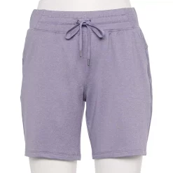 Women's Tek Gear® French Terry Weekend Bermuda Shorts -Casual Wear Hub 5234596 Grape Yard