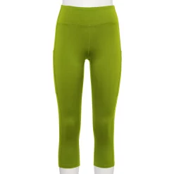 Women's Tek Gear® Core High-Waisted Capri Leggings -Casual Wear Hub 5234821 Encore Olive