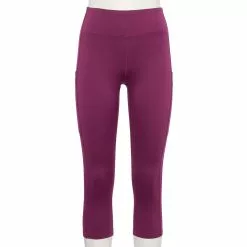 Women's Tek Gear® Core High-Waisted Capri Leggings -Casual Wear Hub 5234821 Ravishing Orchid