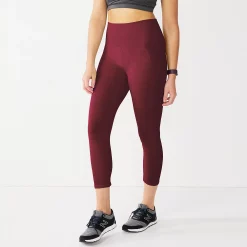 Women's Tek Gear® Seamless Capri Leggings -Casual Wear Hub 5234831 Night Sangria