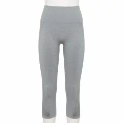 Women's Tek Gear® Seamless Capri Leggings -Casual Wear Hub 5234831 Smokey Slate