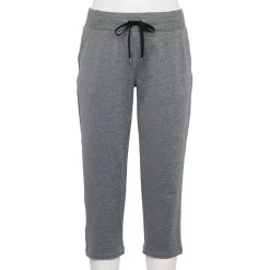 Women's Tek Gear® Weekend French Terry Capris -Casual Wear Hub 5235143 Charcoal
