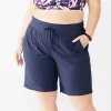 Plus Size Tek Gear® Essential Bermuda Shorts -Casual Wear Hub 5242807 Navy Romance