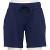 Petite Tek Gear® Weekend French Terry Bermuda Shorts -Casual Wear Hub 5256511 Navy Romance
