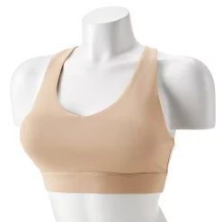 Tek Gear® Core Medium-Impact V-Neck Sports Bra -Casual Wear Hub 5256799 Mini Latte