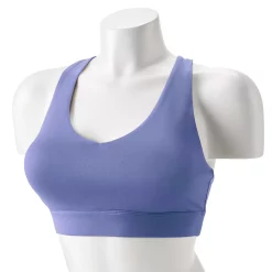 Tek Gear® Core Medium-Impact V-Neck Sports Bra -Casual Wear Hub 5256799 Presley Purple
