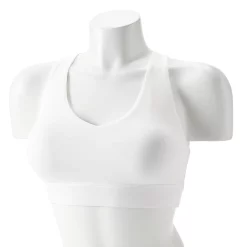 Tek Gear® Core Medium-Impact V-Neck Sports Bra -Casual Wear Hub 5256799 White
