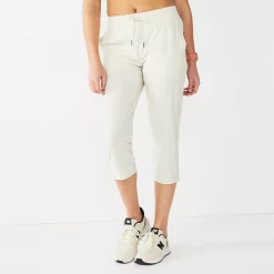 Women's Tek Gear® Woven Straight-Leg Capris -Casual Wear Hub 5257936 Hammock