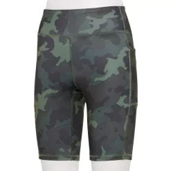 Women's Tek Gear® Core 9-in. High-Waisted Bike Shorts -Casual Wear Hub 5259015 Olive Camo