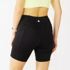 Women's Tek Gear® Core High-Waisted Bike Shorts -Casual Wear Hub 5259291 ALT