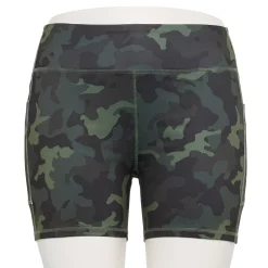 Women's Tek Gear® Core 5-in. High-Waisted Bike Shorts -Casual Wear Hub 5259297 Olive Camo