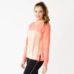 Women's Tek Gear® French Terry Sweatshirt -Casual Wear Hub 5260067 Wild Flamingo