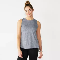 Women's Tek Gear® Easy High-Low Tank 11 Women's Tek Gear® Easy High-Low Tank -Casual Wear Hub 5273656 Smokey Slate