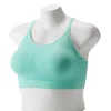 Plus Size Tek Gear® Seamless Low-Impact Sports Bra -Casual Wear Hub 5282906 Aqua Stone
