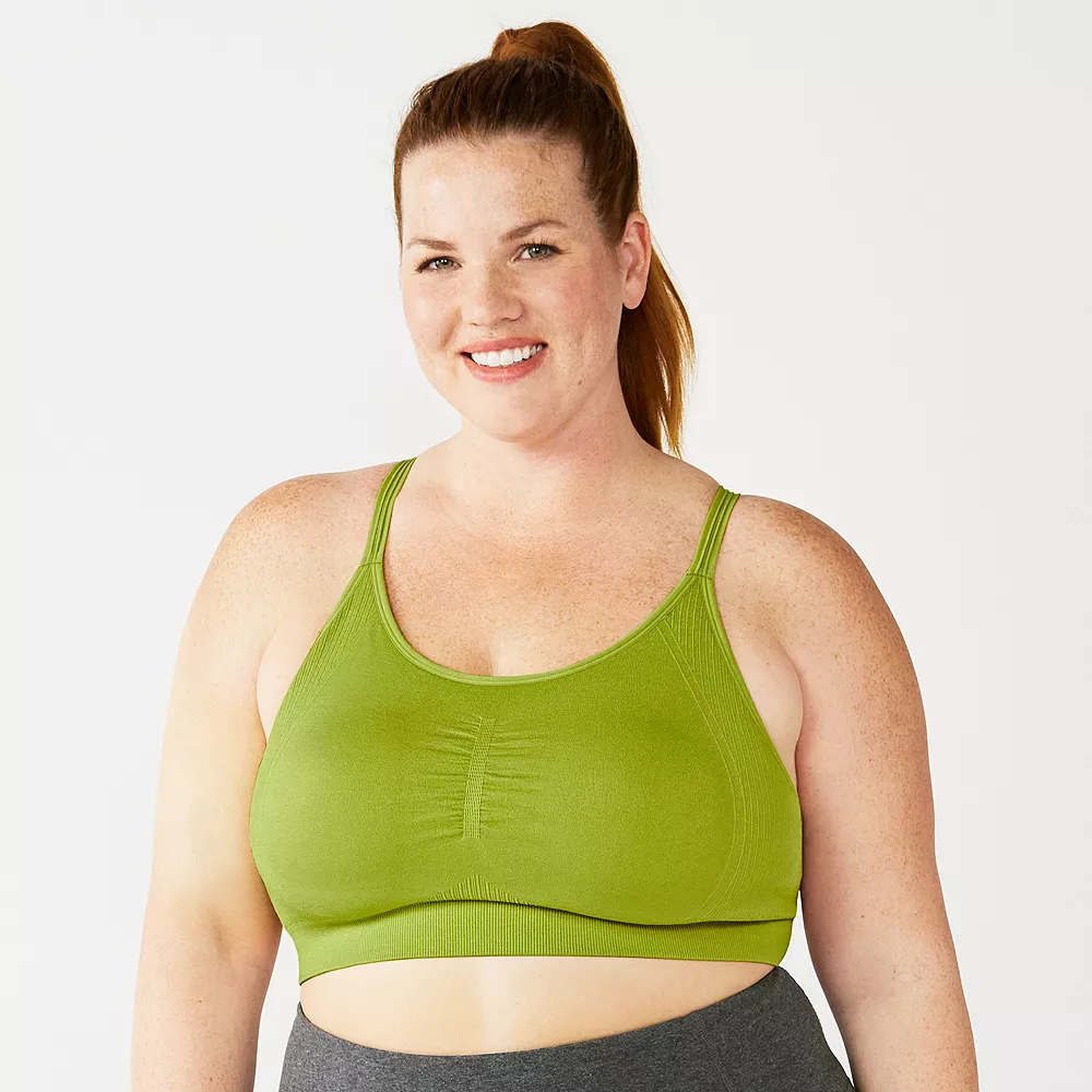 Plus Size Tek Gear® Seamless Low-Impact Sports Bra 2 Plus Size Tek Gear® Seamless Low-Impact Sports Bra - Image 2