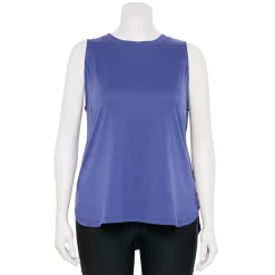 Plus Size Tek Gear® Easy High-Low Tank 5 Plus Size Tek Gear® Easy High-Low Tank -Casual Wear Hub 5283039 Finley Blue