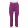 Women's Tek Gear® Essential High-Waisted Capri Leggings -Casual Wear Hub 5296030 Ravishing Orchid