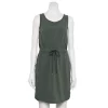 Women's Tek Gear® Cinch-Waist Woven Dress -Casual Wear Hub 5479109 Esta Olive