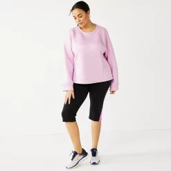 Plus Size Tek Gear® Run Popover Top -Casual Wear Hub 5481926 ALT9