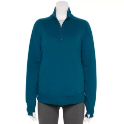 Women's Tek Gear® Quarter-Zip Ultrasoft Fleece Jacket -Casual Wear Hub 5521867 Blue Crayon