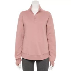 Women's Tek Gear® Quarter-Zip Ultrasoft Fleece Jacket -Casual Wear Hub 5521867 Martini Rose
