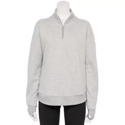 Women's Tek Gear® Quarter-Zip Ultrasoft Fleece Jacket -Casual Wear Hub 5521867 Metro Heather