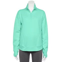 Women's Tek Gear® Quarter-Zip Ultrasoft Fleece Jacket -Casual Wear Hub 5521867 Shy Green