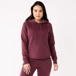 Women's Tek Gear® Ultrasoft Fleece Hoodie -Casual Wear Hub 5522495 Night Sangria