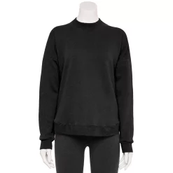 Women's Tek Gear® Ultrasoft Fleece Mockneck Sweatshirt -Casual Wear Hub 5523249 Black