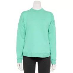 Women's Tek Gear® Ultrasoft Fleece Mockneck Sweatshirt -Casual Wear Hub 5523249 Shy Green