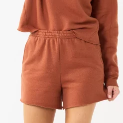 Women's Tek Gear® Ultrasoft Raw-Hem Shorts -Casual Wear Hub 5523332 Cinnamon Coffee
