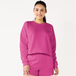 Women's Tek Gear® Ultrasoft Raw-Hem Shorts -Casual Wear Hub 5523332 Fantasy Berry