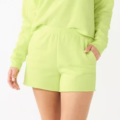 Women's Tek Gear® Ultrasoft Raw-Hem Shorts -Casual Wear Hub 5523332 Real Lemon